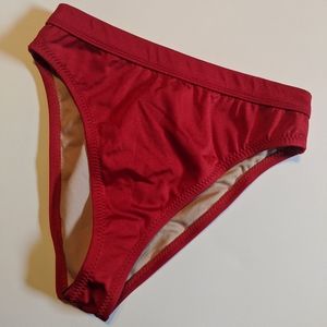 Dixperfect New Bikini bottom in red, high waisted